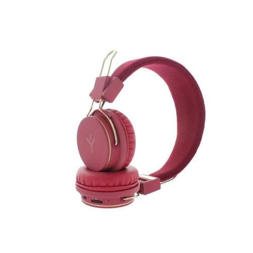 Ryght LUMINA - Micro-casque - circum-aural - Bluetooth - sans fil - rouge