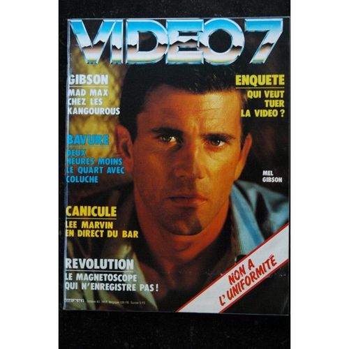 Video 7 026 1983 Coluche Cover Mel Gibson Lee Marvin Diane Keaton Sergio Leone + Cahier Erotic