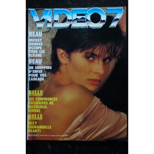 Video 7 062 N° 62 1986 Nastassja Kinski Emmanuelle Beart Mickey Rourke Bacri Rambo + Cahier X