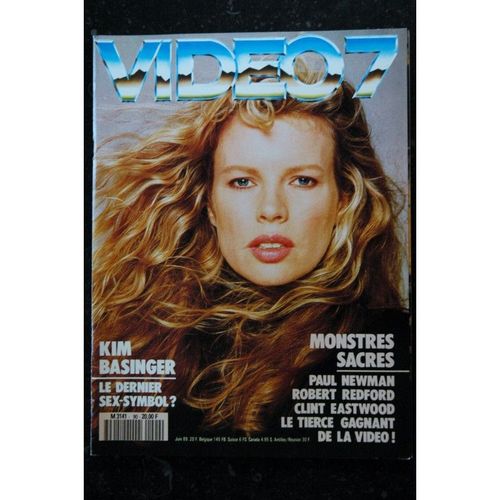 Video 7 090 N° 90 1989 Kim Basinger Newman Redford Eastwood C. Wilkening Emmanuelle Seigner + Cahier X