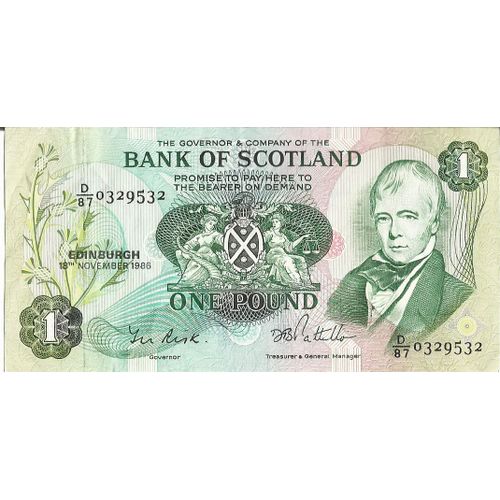 Bank Of Scotland One Pound