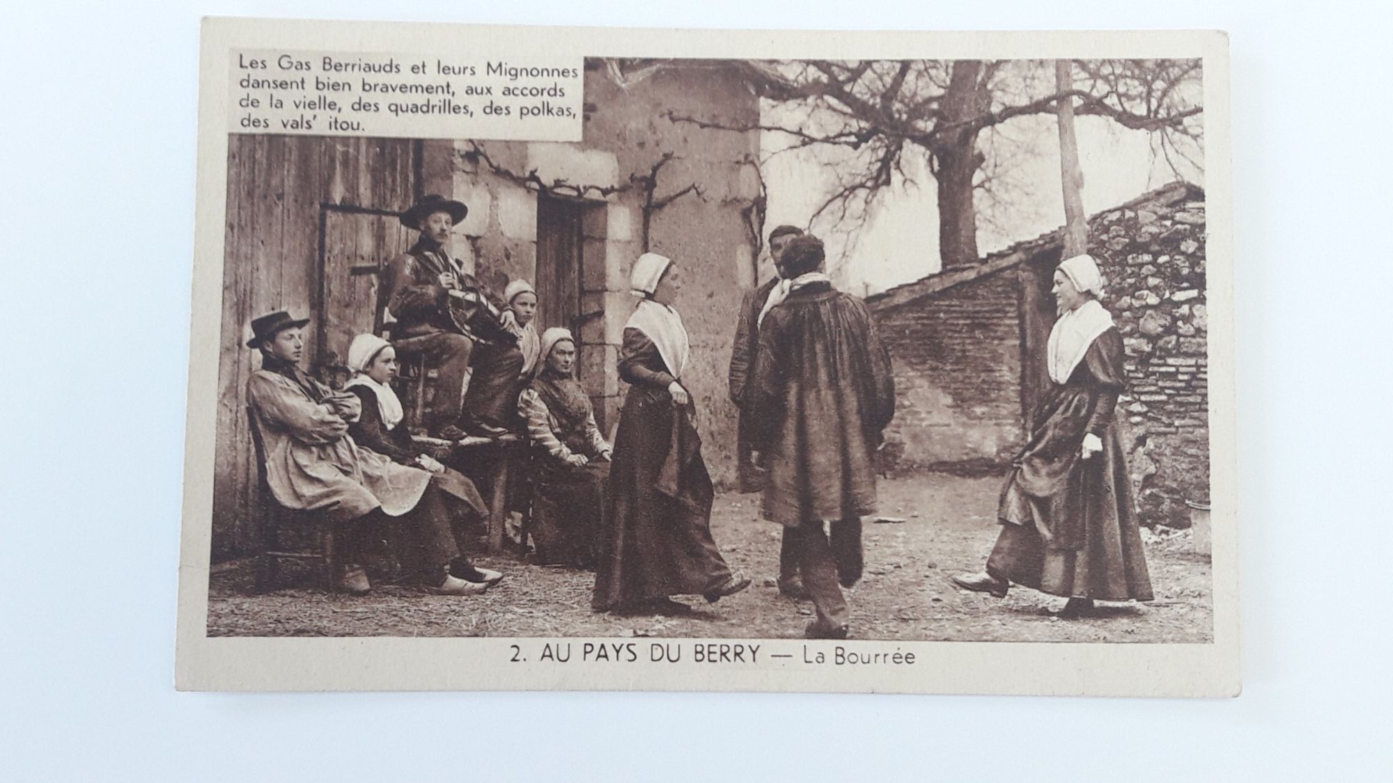 Carte Postale Ancienne Pays Du Berry La Bourrée