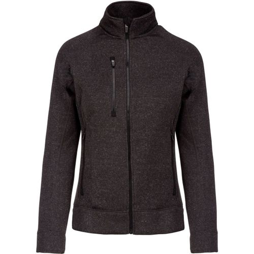 Veste Chin?E Ouverture Zipp?E - Femme - K9107 - Gris Fonc?