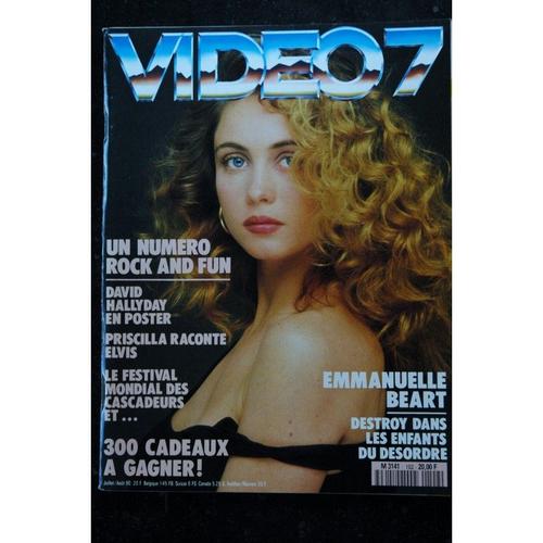 Video 7 102 1990 David Hallyday Priscilla Elvis Presley Emmanuelle Beart Rita Mitsouko + Cahier