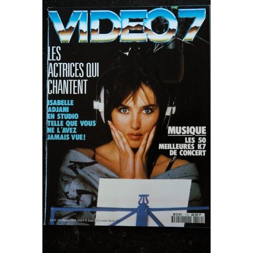 Video 7 112 1991 Isabelle Adjani Carole Laure Les Doors Cabal Dancing Machines + Cahier Erotic