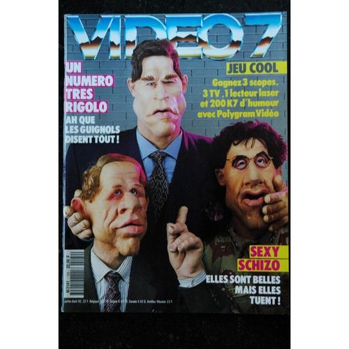 Video 7 124 1992 Les Guignols Poivre D'arvor André Techine Errol Flynn Kevin Costner + Cahier Erotic