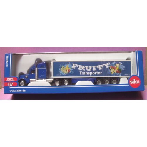 Camion Américain Semi Remorque " Fruity Transporter " - Éch 1/87 - Siku Super-Siku
