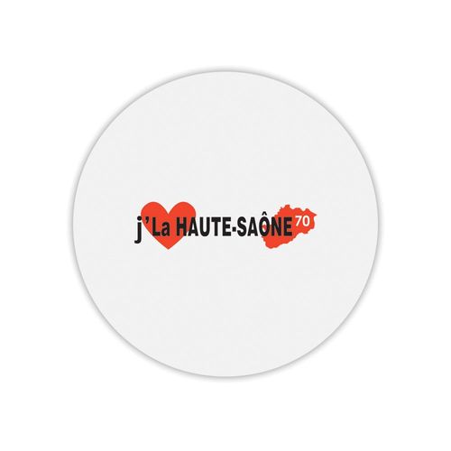 Tapis de souris rond j'aime la haute saône