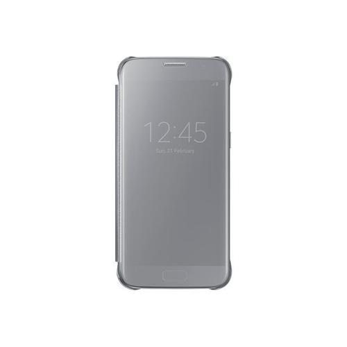 Samsung Clear View Cover Ef-Zg930 - Étui À Rabat Pour Téléphone Portable - Argent - Pour Galaxy S7