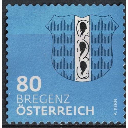 Autriche 2018 Sans Gomme Used Blason De Bregenz Coat Of Arms