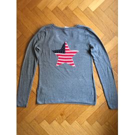 Pull Pimkie Gris Étoile Dos Taille S