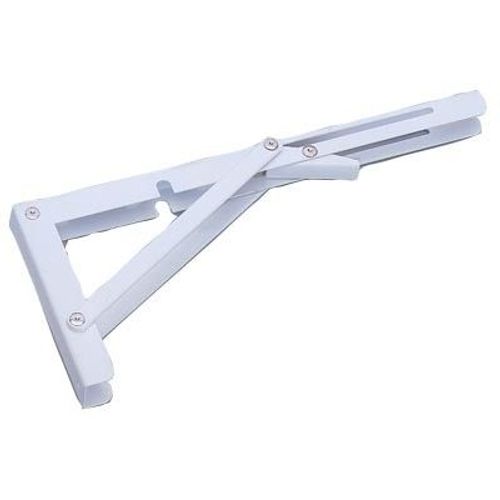 Console pliante - en acier laqué blanc - 145 mm - charge 60 kg BRICOZOR