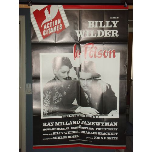 Le Poison/ The Lost Week End - Affiche Pliée 80 X 120 - Billy Wilder - Ray Milland - Alcoolisme