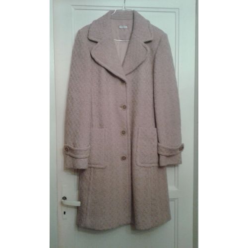 Manteau Max & Co Laine Rose Poudre Neuf T46