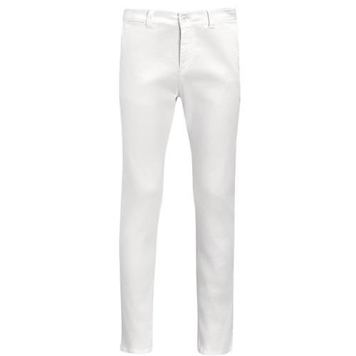 Pantalon Toile Stretch Homme - 01424 L33 - Blanc