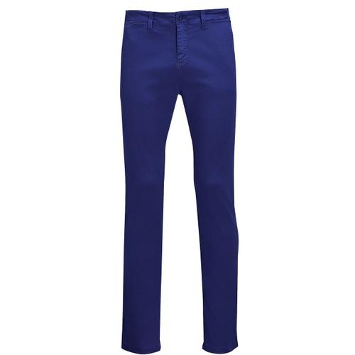 Pantalon Toile Stretch Homme - 01424 L33 - Bleu Outremer