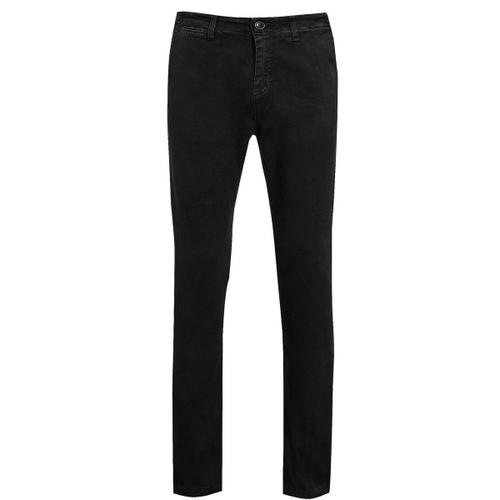 Pantalon Toile Stretch Homme - 02120 L35 - Noir