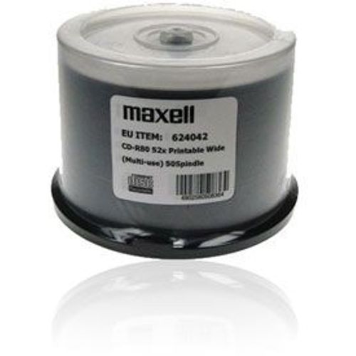 CD-R 52x imprimable sans ID, 50 pièces en cakebox