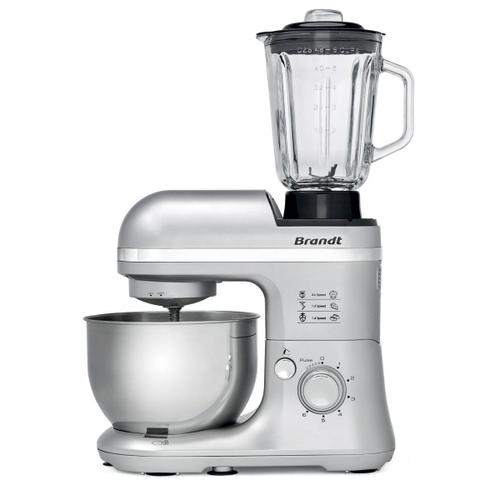 Brandt KM650BS - Robot pâtissier - 650 Watt - gris argenté