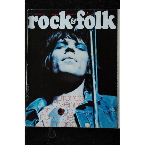 Rock & Folk 081 Octobre 1973 Cover Mick Jagger Ribeiro Rolling Stones Jesse Davis Les Taylor Larry Coryell