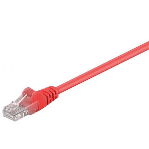 Câble Réseau RJ45 U/UTP C5e 0,25m rouge