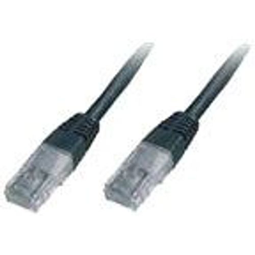Câble Réseau RJ45 U/UTP C5e 0,5m noir