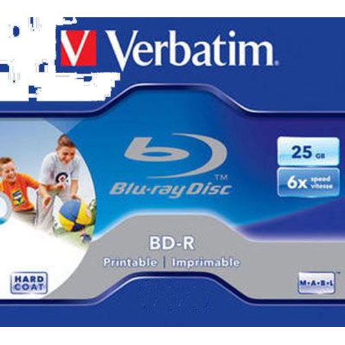 BD-R 25Go 6x Imprimable, 1 pièce en Jewelcase