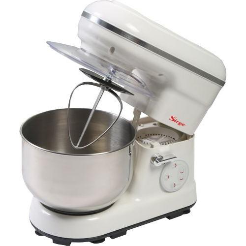 Sirge PASTAMIA Robot pâtissier Multifonction Robot de Cuisine Mixeur automatique - Bol 5L - 1.9 Kg - 800 Watt - Inox