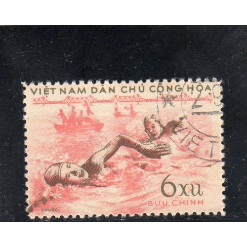 Timbre-Poste Du Vietnam Du Nord (Natation)