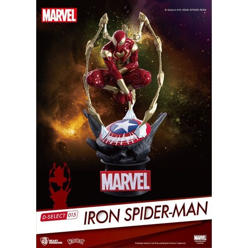 Marvel Diorama Pvc D-Select Iron Spider-Man 16 Cm