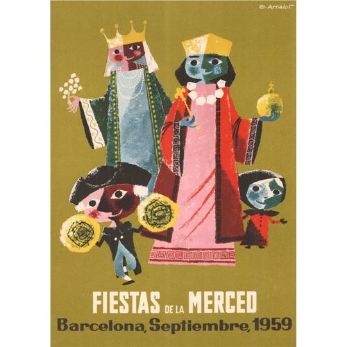 Affiche Barcelone 1959 Merced