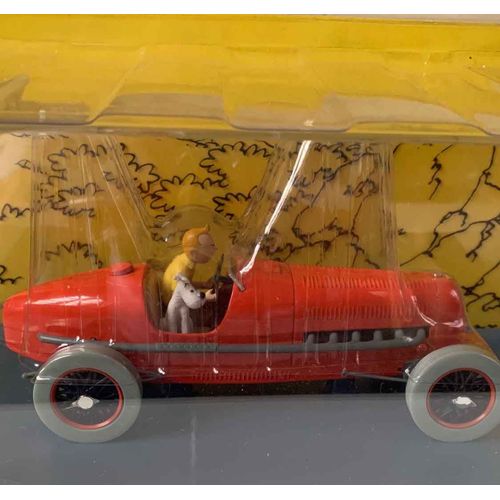 Voiture Tintin - Le Bolide Rouge Des Cigares Du Pharaon 1/24°-Hachette