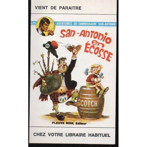 San Antonio En Écosse - Dépliant Publicitaire Fleuve Noir - 1972