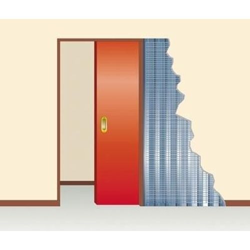 Châssis porte galandage Placo FIBROTUBI - 1200 mm - Cloison finie 100 mm - 93020027