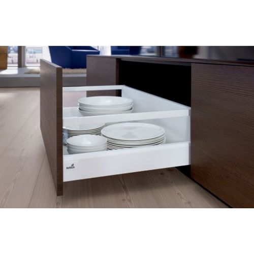 Raccord HETTICH Arcitech pour façade Blanc - 218 mm - 9123093