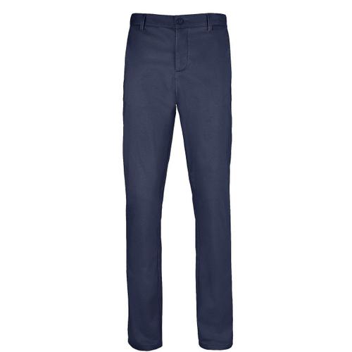 Pantalon Toile Satin Homme - 02917 - Bleu Marine