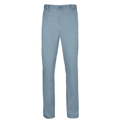 Pantalon Toile Satin Homme - 02917 - Bleu Clair