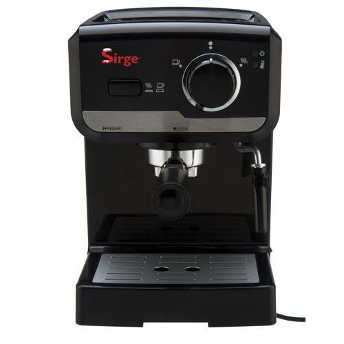 Sirge LUSSY Machine expresso classique Noir 15bar ITALY POMPE 1140W avec fonction capuccino et PODS de papier [ese44]