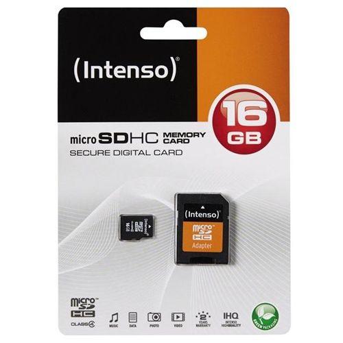 Intenso Carte Micro SD / carte mémoire 16GB Class 4