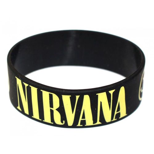 1 Bracelet Silicone Groupe Nirvana Grunge Rock Roll Kurt Cobain Homme Femme Ado