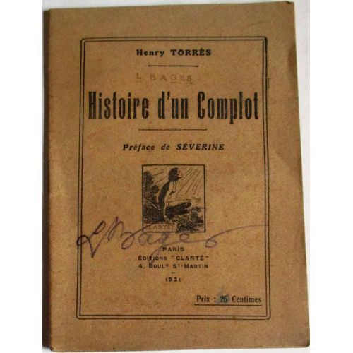 Histoire D'un Complot