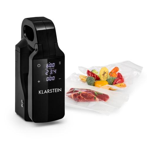 Klarstein Quickstick Free Stick - Thermoplongeur - Pompe De Cuisson Sous-Vide Avec Ecran Lcd & Minuterie - 800w - Noir