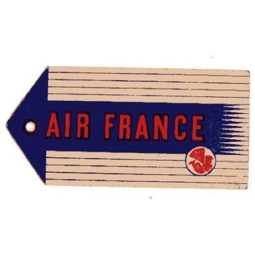 Ancienne Étiquette De Bagage Air France