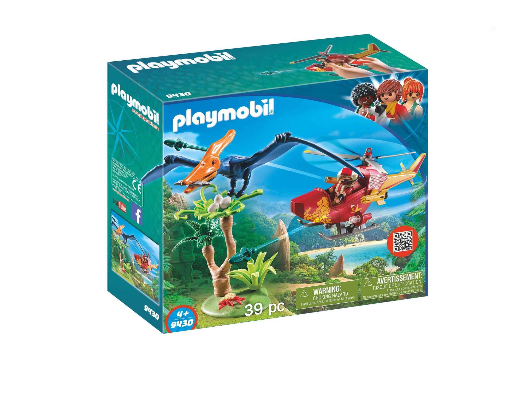 Playmobil The Explorers 9430 - H�licopt�re Et Pt�ranodon