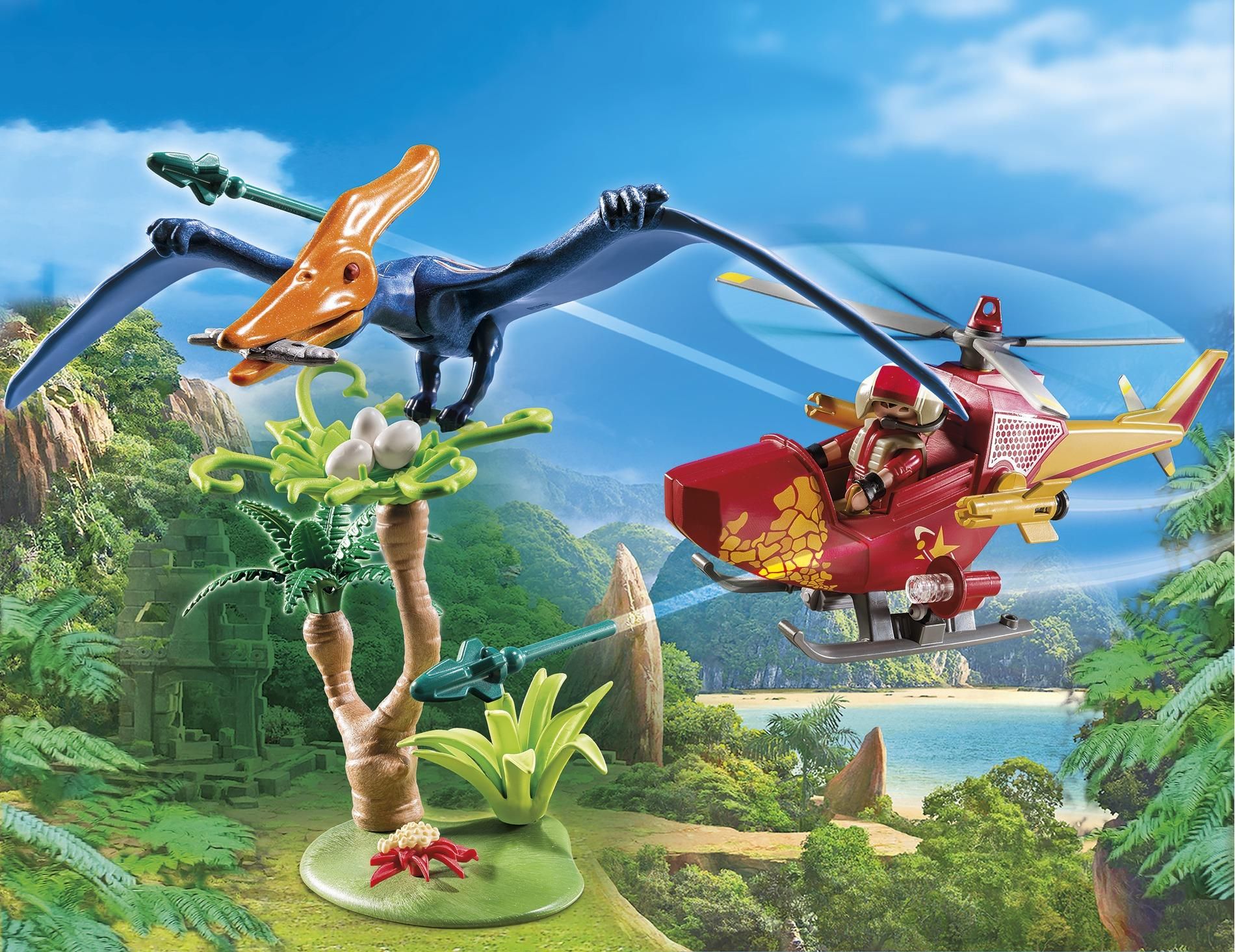 Playmobil The Explorers 9430 - H�licopt�re Et Pt�ranodon - 2