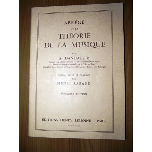 Abrégé De La Théorie De La Musique