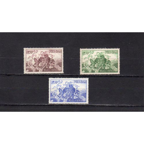 Timbres-Poste Du Vietnam Du Sud (Tortue Allégorique)