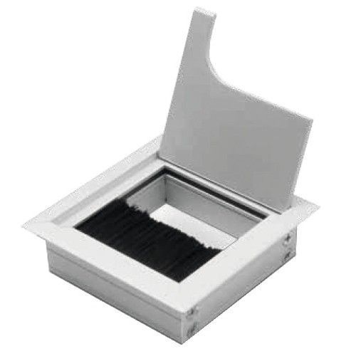 Passe-câble métallique - carré - 80x80 mm - noir GTV