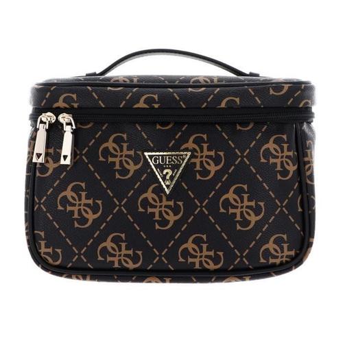 GUESS Berta Toiletry Train Case Brown Logo [263634] - trousse de toilette / maquillage kit de confort voyage