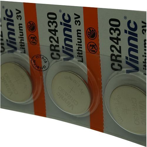 Pack de 5 piles Vinnic pour VINNIC CR2430 - Garantie 1 an